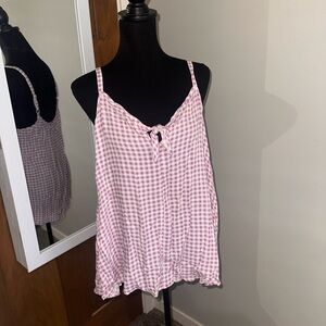 Torrid Purple Checkered Tank Top